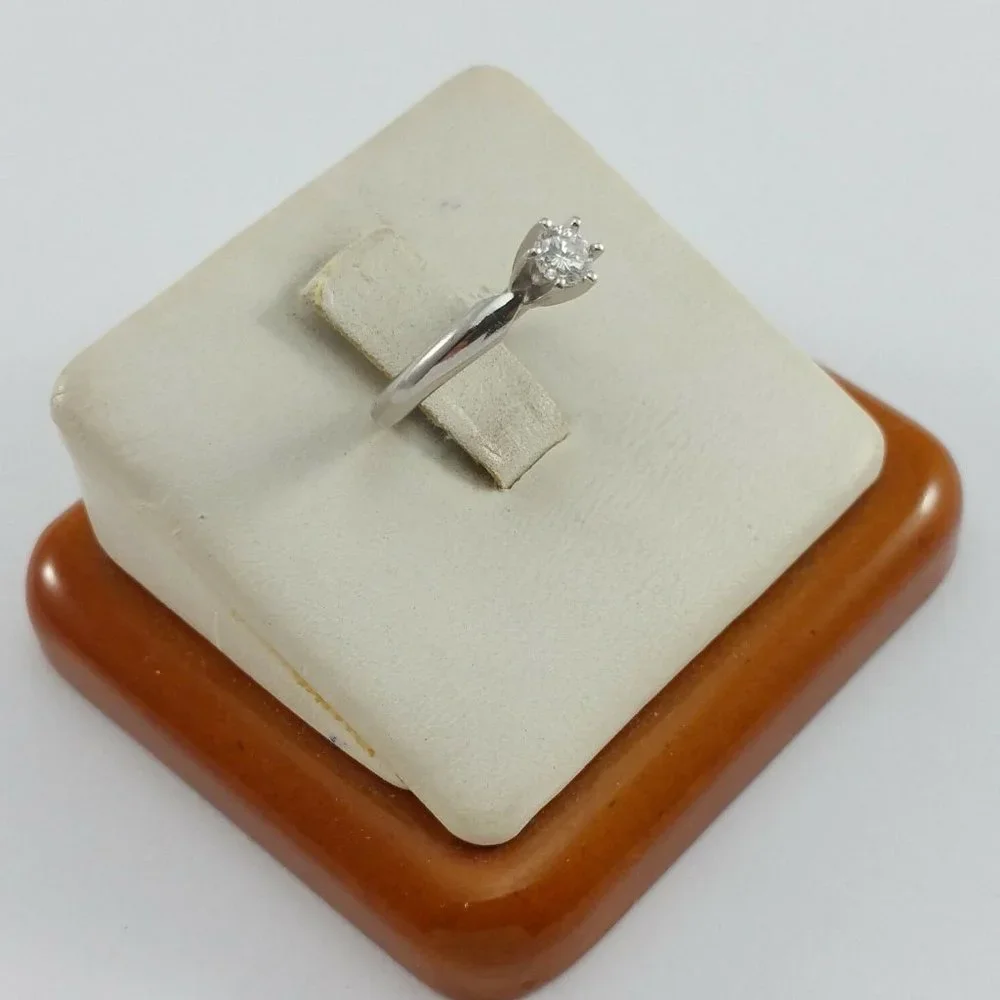 Exquisite IR/PT Solid Platinum Engagement Wedding Ring Band With Diamond
